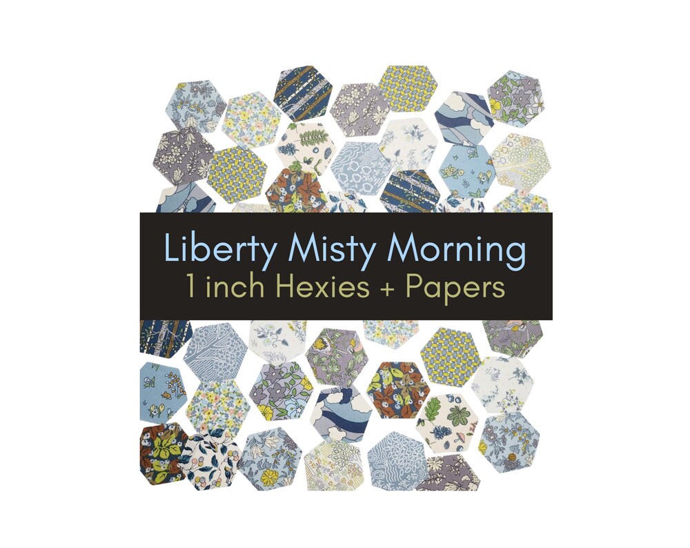 Liberty Fabrics Hexies: Woodland Walk Misty Morning