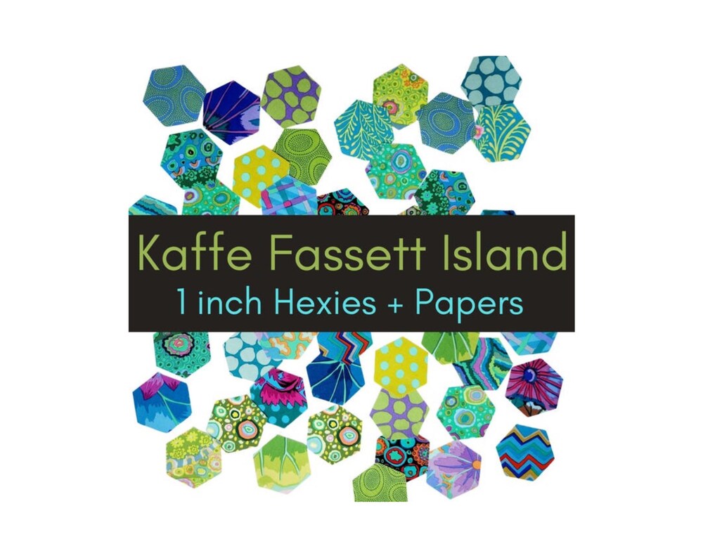 Kaffe Fassett Hexies Island: 1-inch Precut Fabric hexagons