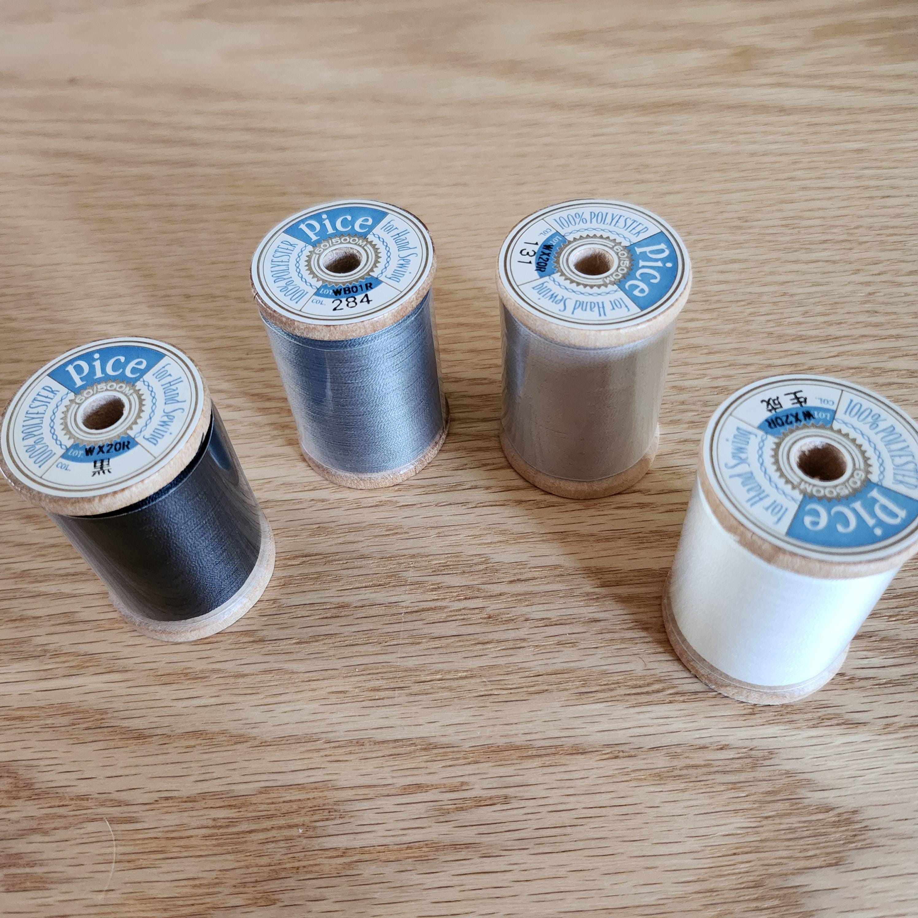 Pice 60 Weight Japanese Thread for EPP Hand Piecing (500m)