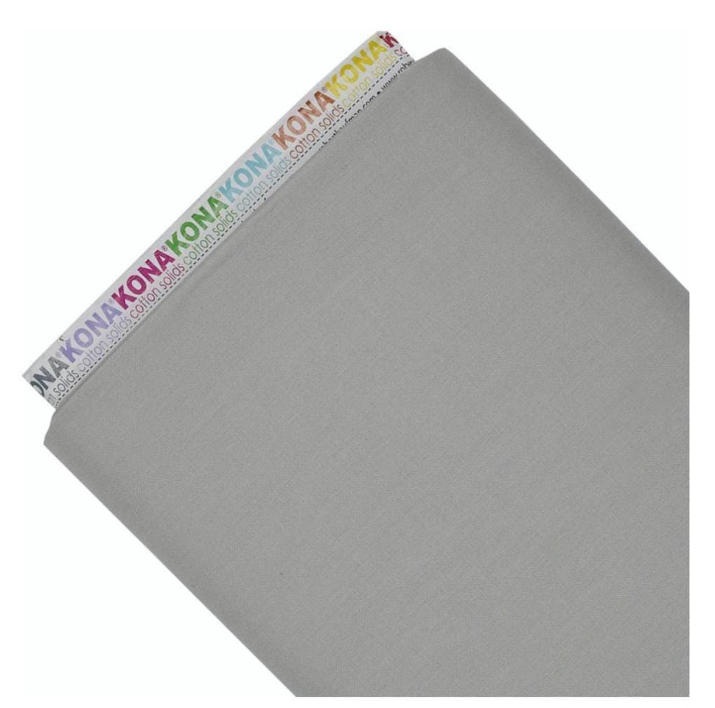 42 precut hexagons Kona Solid Ash 1 inch die cut hexies and paper templates; English Paper Piecing (EPP) fabric, Robert Kaufman