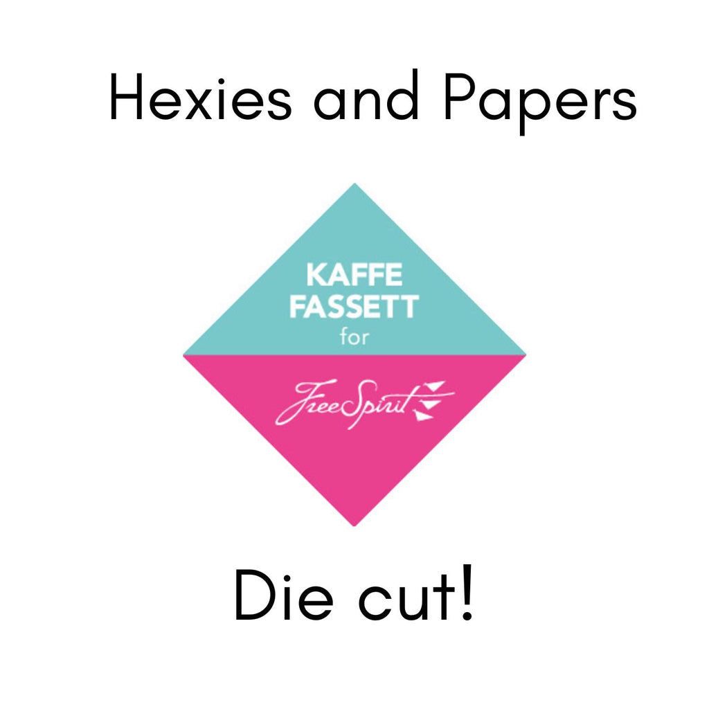 Kaffe Fassett Royal 1 inch die cut hexies (42) and papers; English Paper Piecing (EPP); quilting; Free Spirit fabric, precut hexagons