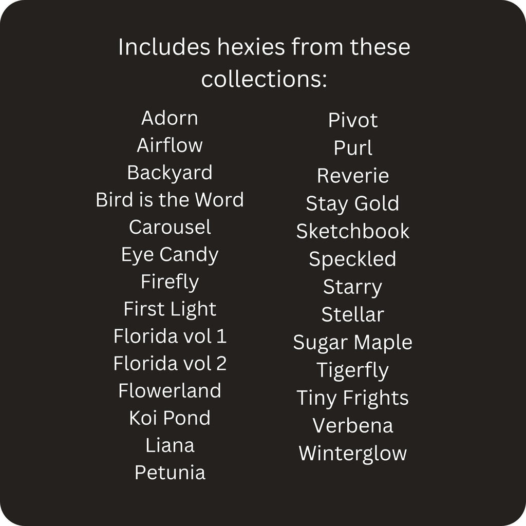 42 precut hexagons Ruby Star Society Mix one: 1 inch die cut hexies and paper templates with no duplicates for English Paper Piecing (EPP)