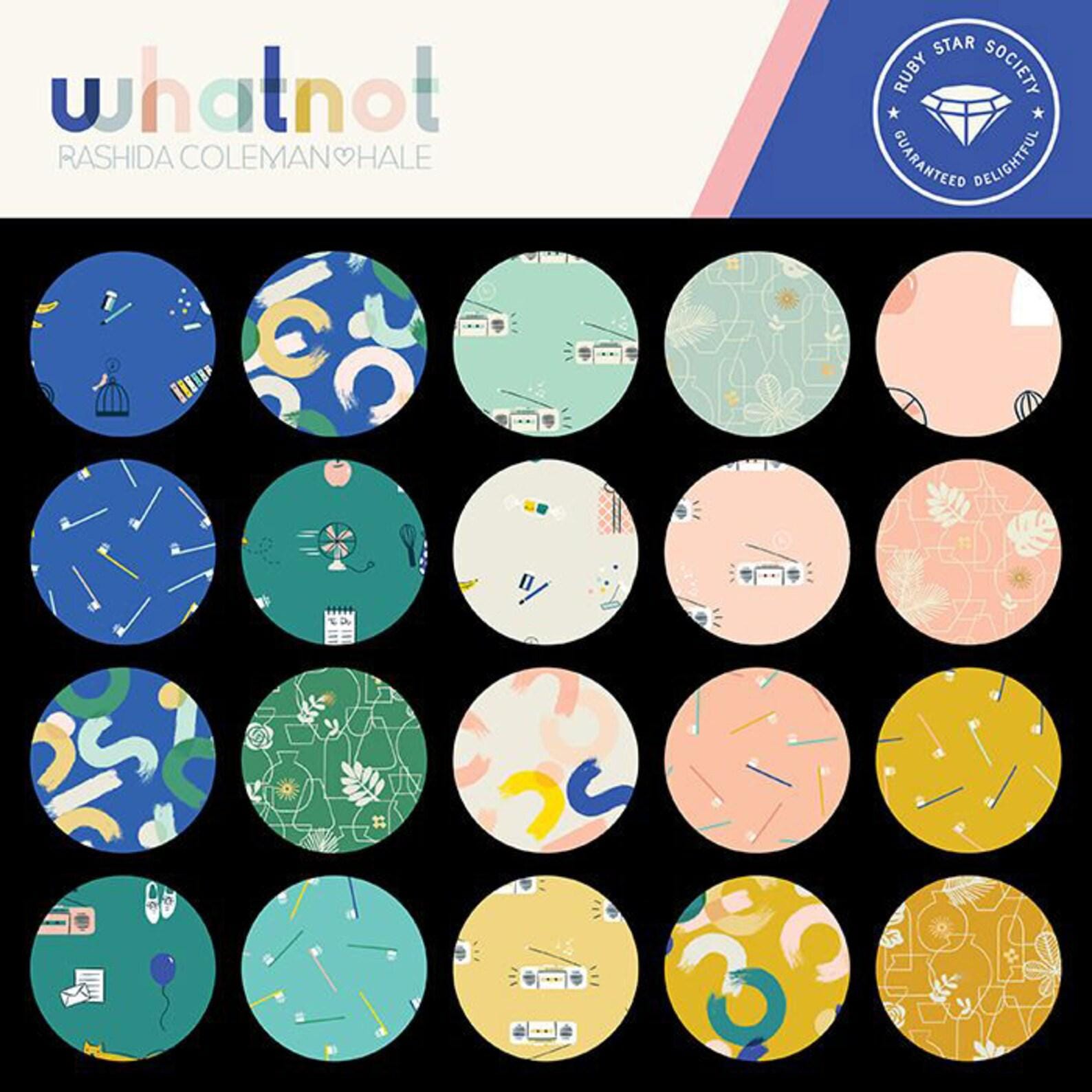 Ruby Star Society What Not 1 inch die cut hexies (42) and paper templates; English Paper Piecing (EPP); precut hexagons Rashida Coleman Hale