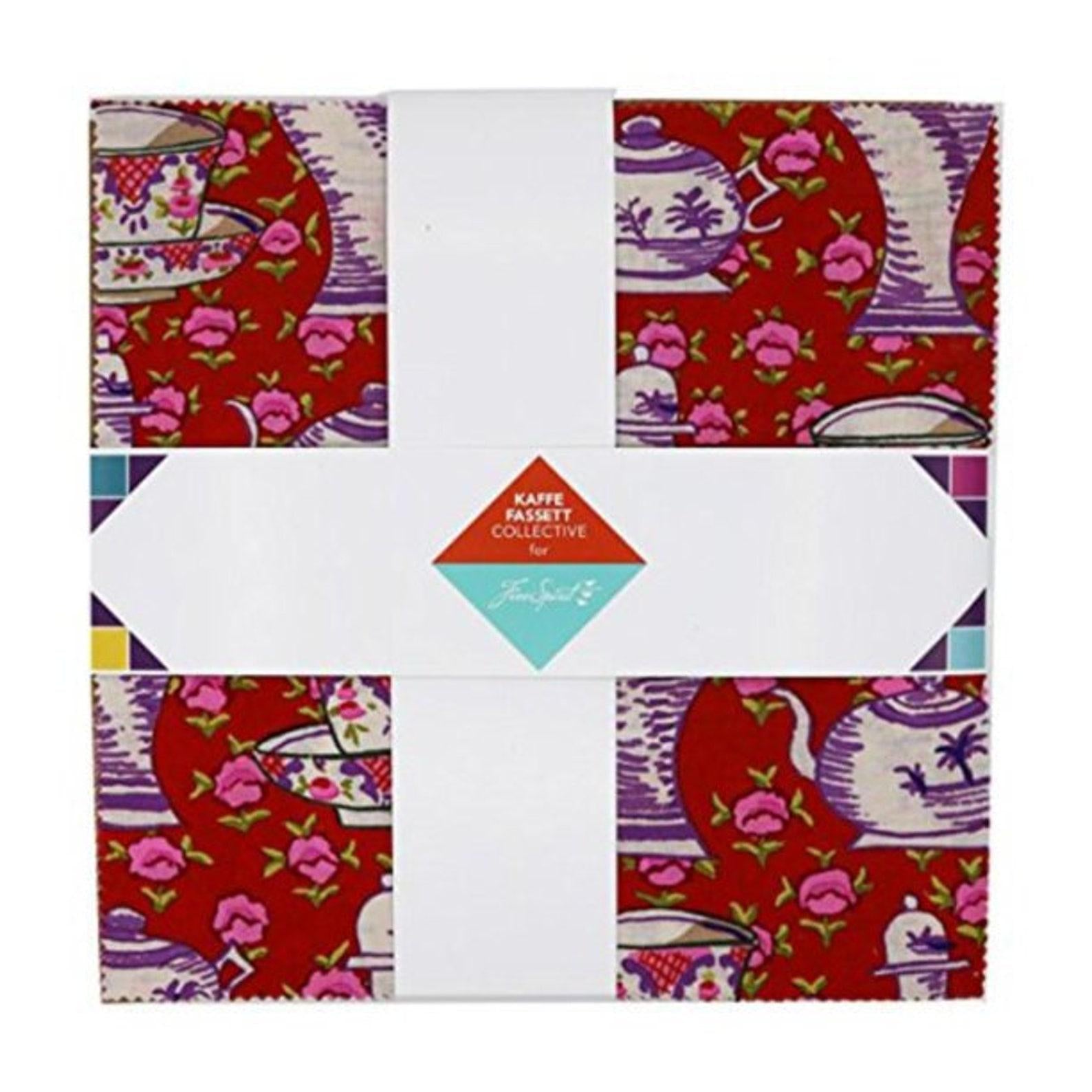 42 precut hexagons Kaffe Fassett Sunrise 1 inch die cut hexies and paper templates; English Paper Piecing (EPP); patchwork fabric