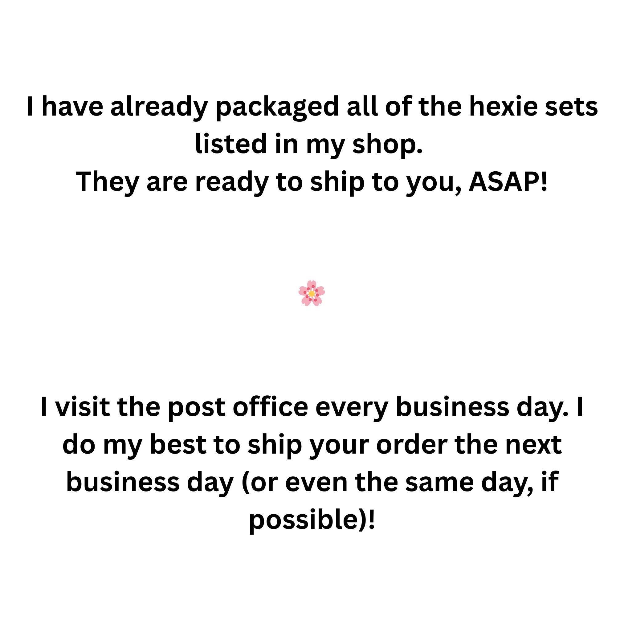 EPP Kit Ruby Star Society Hexies: Ooh Lucky 1-inch Precut Fabric + Paper Templates 42 pcs