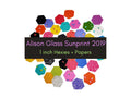42 precut hexagons Alison Glass sun print 2019-1 inch die cut hexies and paper templates for English Paper Piecing (EPP) out of print fabric