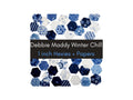 EPP Debbie Maddy Fabric Hexies: Winter Chill Precut 1 inch Hexagons and papers