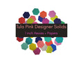 42 precut hexagons Tula Pink Designer Solids hexies 1 inch die cut assortment, plus paper templates English Paper Piecing, EPP