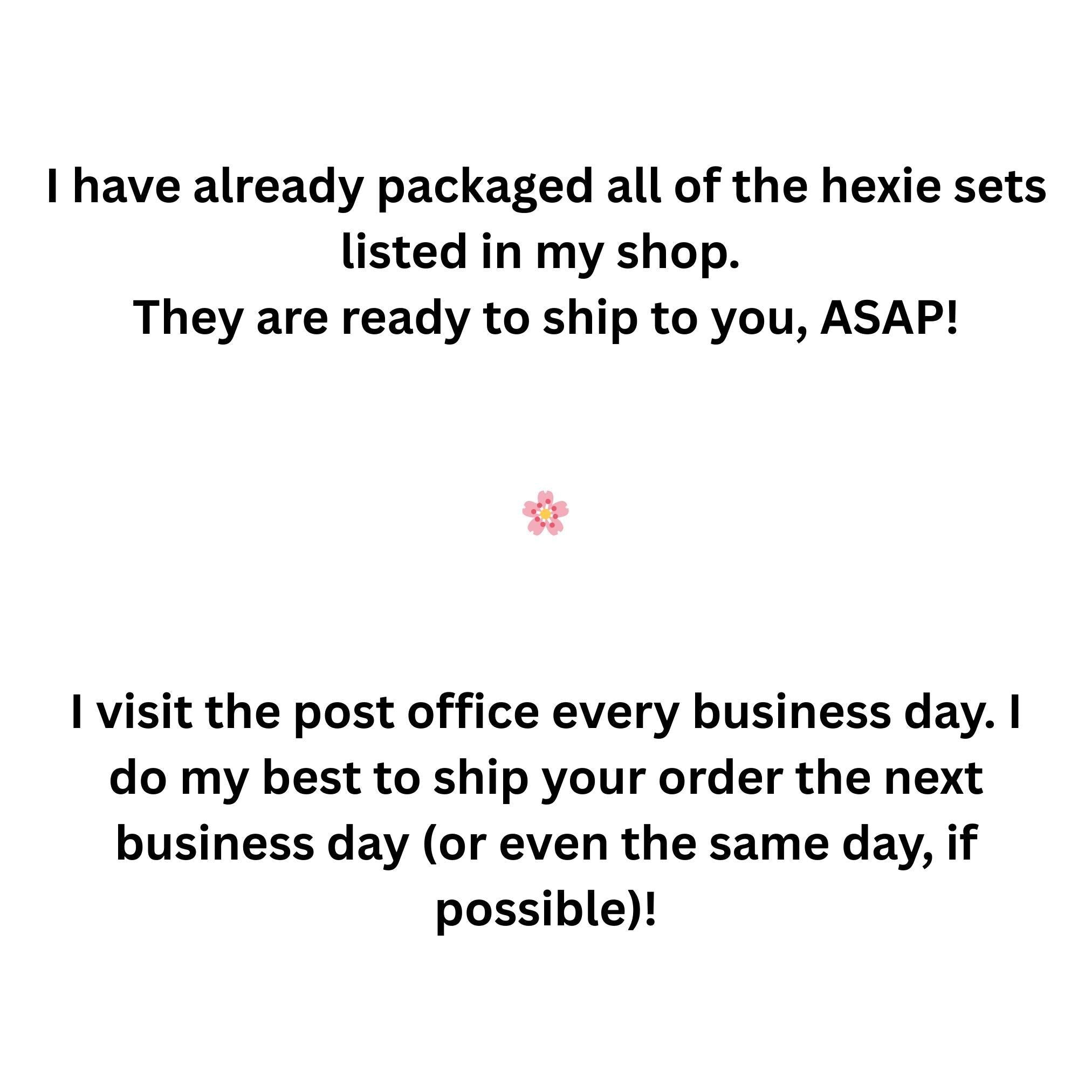 EPP Best Day Ever Ruby Star Society 1 inch die cut hexies (42) and paper templates; English Paper Piecing precut hexagons Melody Mille