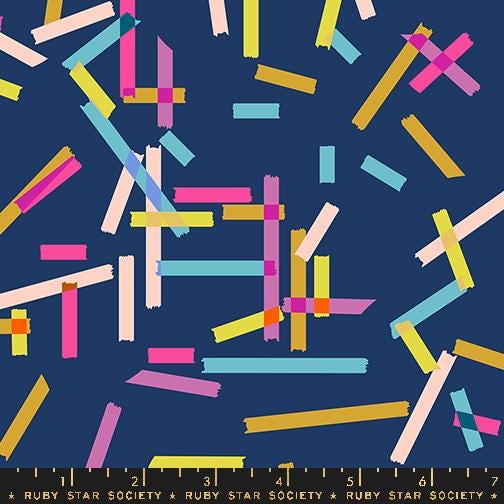 Ruby Star Society Hexies Washi Plus 1-inch Precut Fabric Hexagons & Templates for EPP 42pc