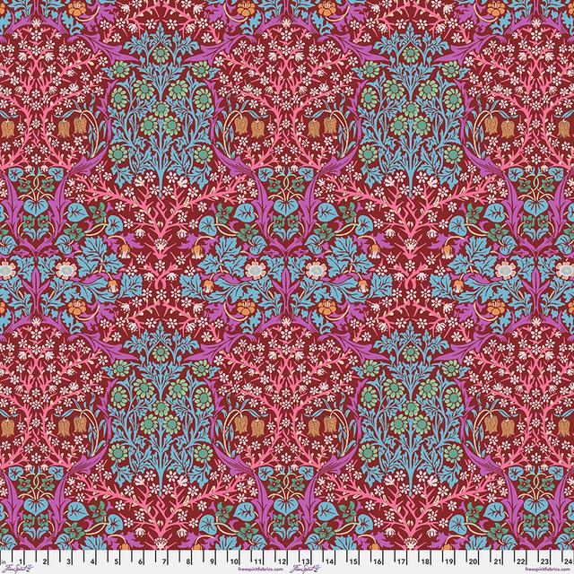 EPP Kaffe x Morris hexies: 1 inch fabric hexagons and papers 42 pcs