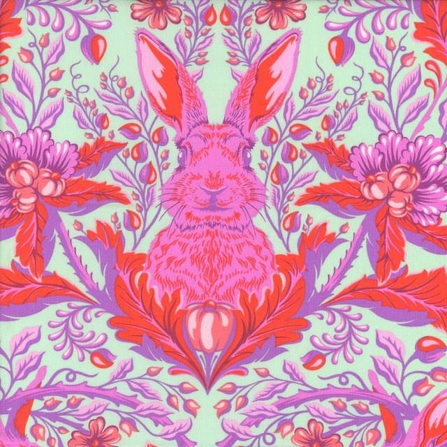 Tula Pink Full Moon Forest II Hexies: 42 Fabric Hexagons, 1-inch + Paper Templates