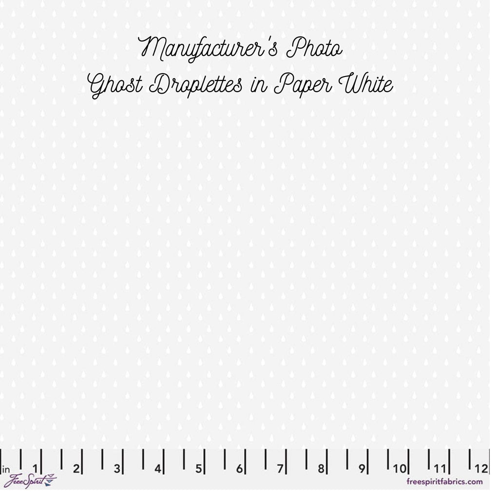 EPP kit Tula Pink True Colors 2025 Ghost Only Hexies: 42 diecut 1-inch Fabric hexagons + Paper Templates