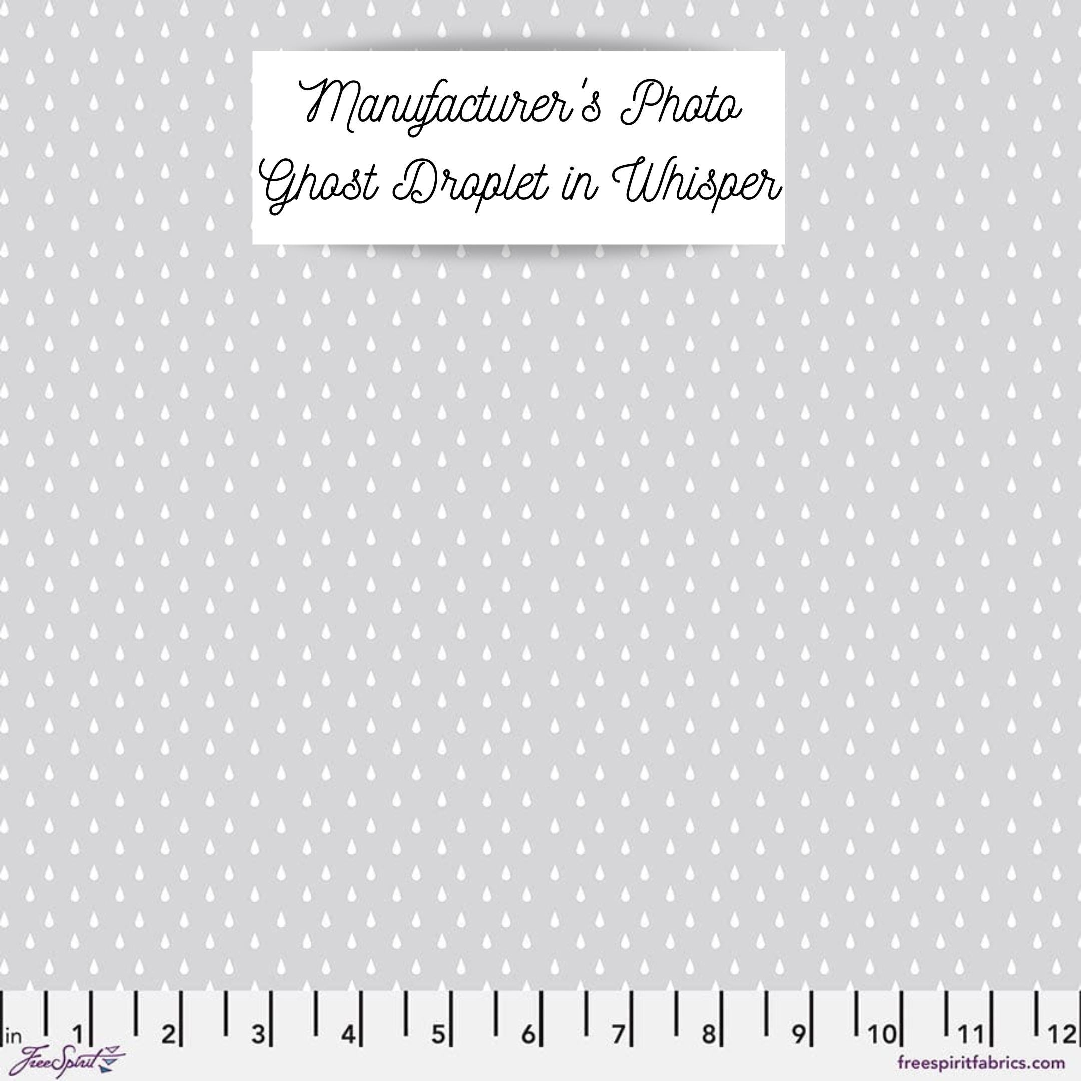 EPP kit Tula Pink True Colors 2025 Ghost Only Hexies: 42 diecut 1-inch Fabric hexagons + Paper Templates