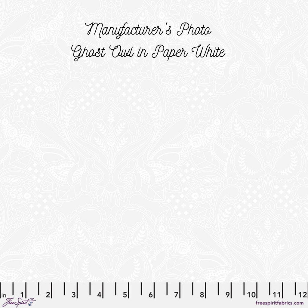 EPP kit Tula Pink True Colors 2025 Ghost Only Hexies: 42 diecut 1-inch Fabric hexagons + Paper Templates