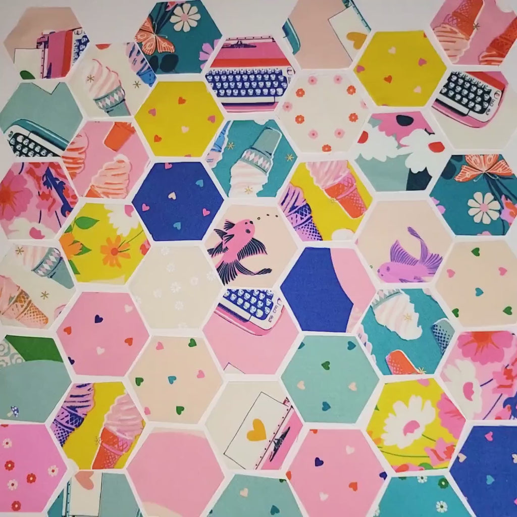 Ruby Star Society Hexies: 1-inch Precut Fabric Hexagons & Templates